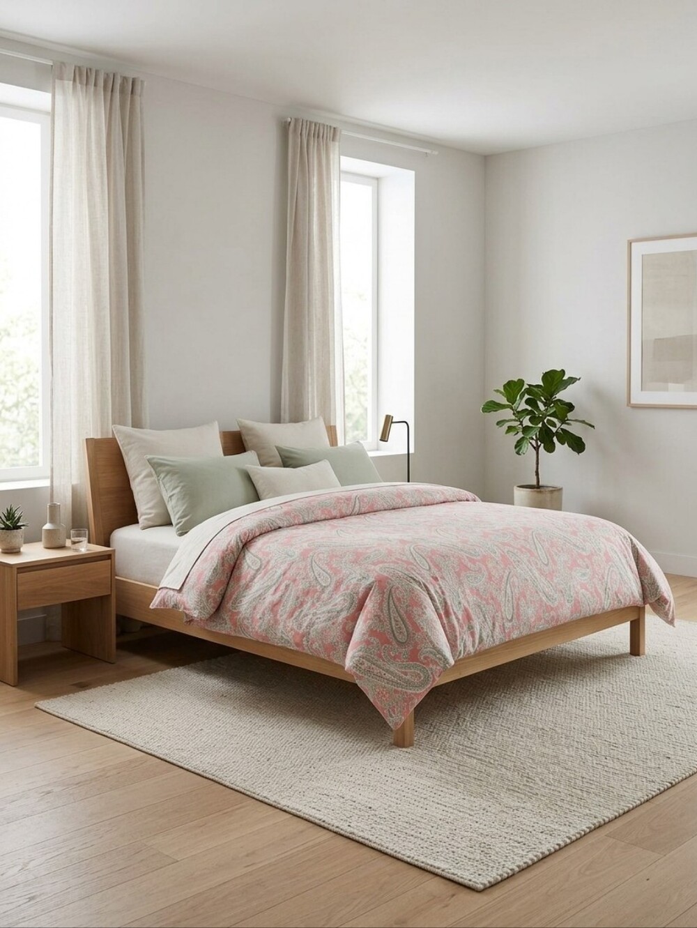 Vintage Pottery Barn Paisley Duvet Cover
